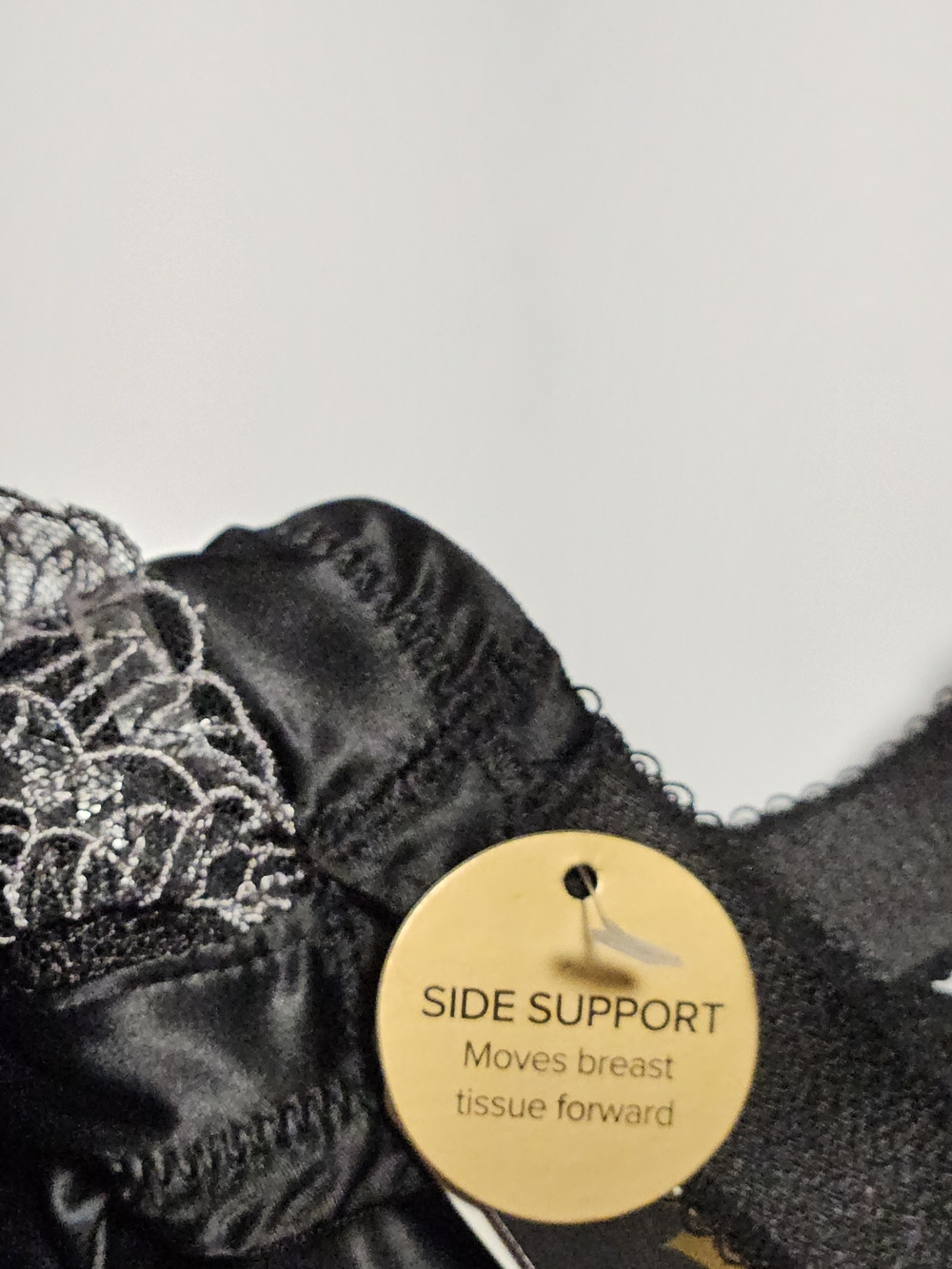 Wacoal Side Support Bra 42DD Black Full Coverage Bra Underwire Lace NWT 855377 - Picture 10 of 16
